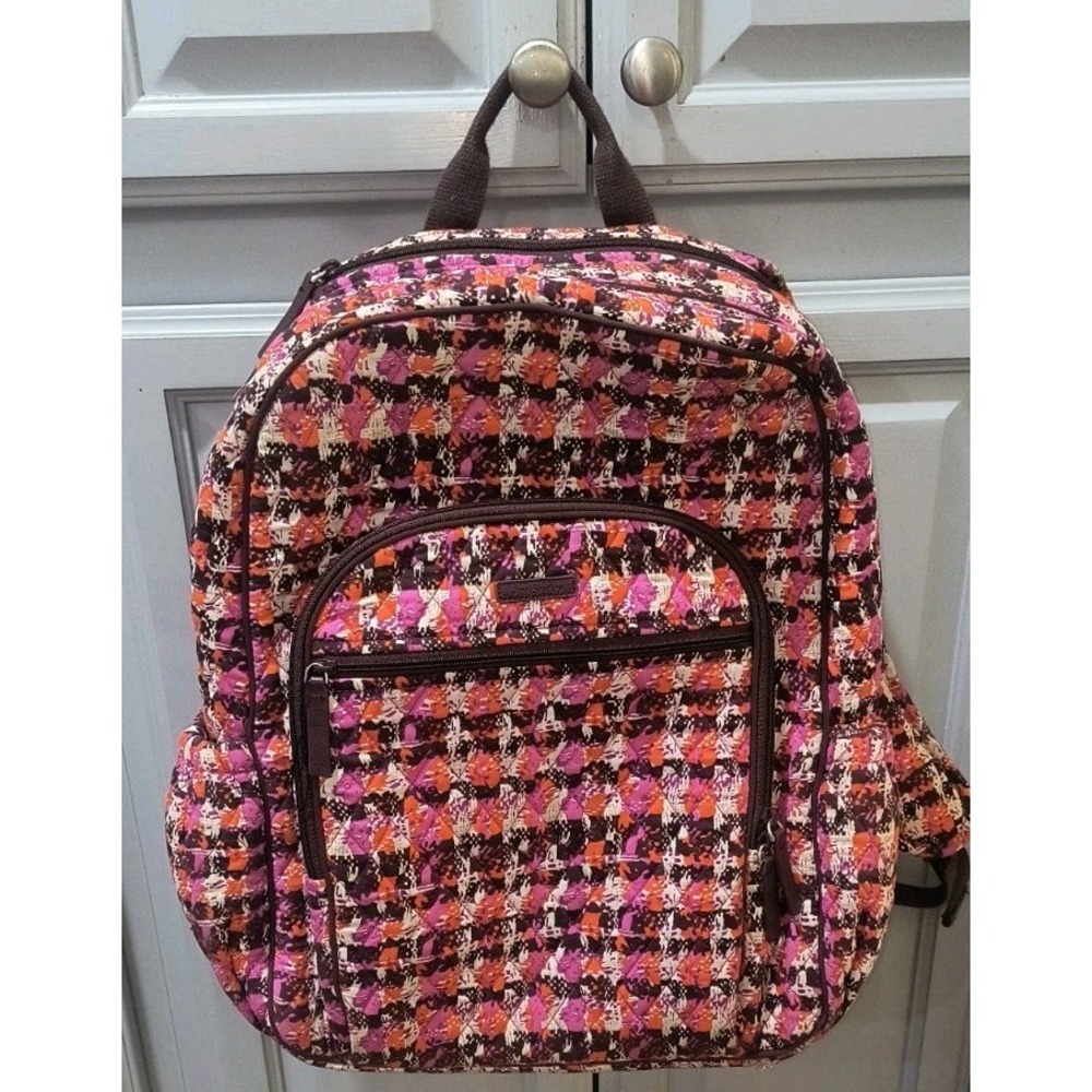 VERA BRADLEY HOUNDSTOOTH TWEED Campus Tech BACKPACK School College Laptops